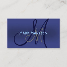 O azul protege cartões de visitas simples do