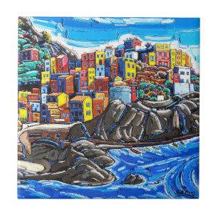 O Azulejo de Arte "Italiana Summer, Manarola"