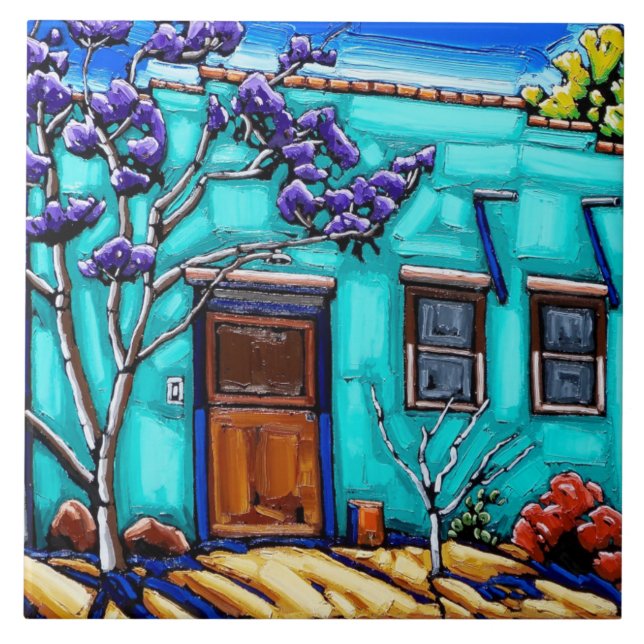 O azulejo do bairro de Tucson do verde da cerceta (Frente)