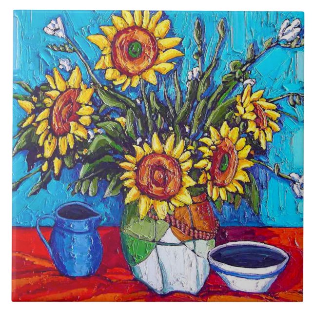 O azulejo dos girassóis (Frente)