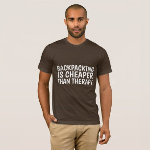 O BACKPACKING É MAIS BARATO QUE T-shirts DE TERAPI