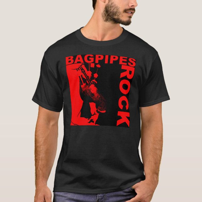 O Bagpipe balança a camiseta (Frente)