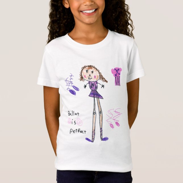 O balé é camisa perfeita das meninas (Frente)