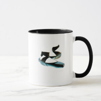 O balé Pointe calça a caneca (preto & o branco)