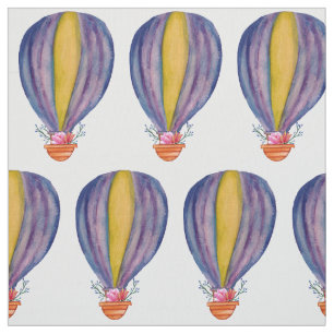 O Ballon do ar quente floresce o tecido
