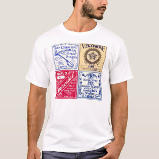 O banjo amarra o t-shirt curto leve da luva dos