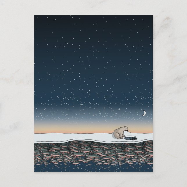 O Banquete dos pescadores, cartão postal (Frente)