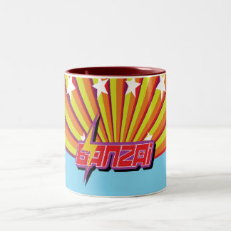 O Banzai Stars a caneca