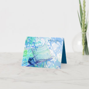 O Bar do ESCRITOR Bat Mitzvah Cartões de agradecim