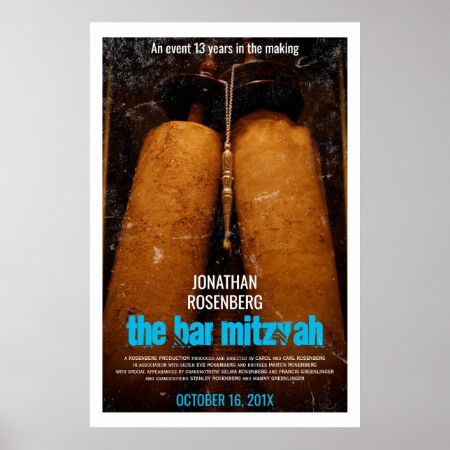 O Bar Mitzvah Movie Poster (Frente)