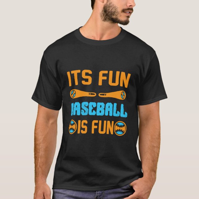 O baseball divertido é Design de camiseta divertid (Frente)