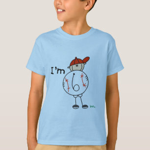 O basebol do menino eu sou 6 camisetas e presentes