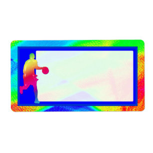 O basquetebol ilumina a etiqueta de transporte