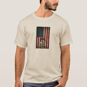 ó batalhão - 75th t-shirt da bandeira americana 