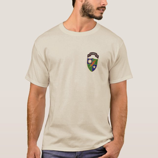ø batalhão - 75th t-shirt do regimento de guarda (Frente)