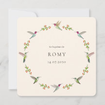 O Batismo de Aves Hummingaves da Anna com Foto de 