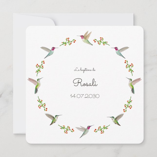 O Batismo dos Pássaros Humanos de Anna com foto (Frente)