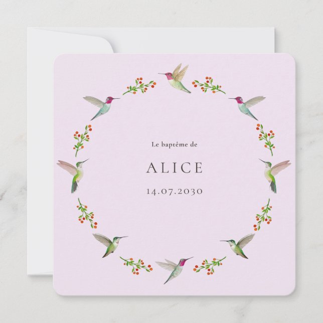 O Batismo dos Pássaros Humanos de Anna com foto (Frente)