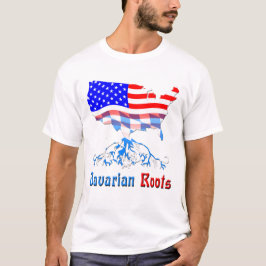 O Bavarian americano enraíza o t-shirt