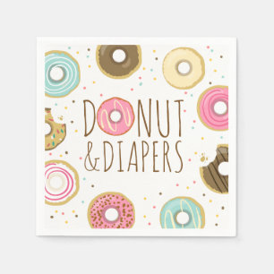 O bebê do guardanapo de papel da rosquinha e das