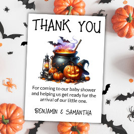 O bebê do Halloween está criando Cartões de agrade