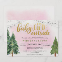 O Bebê É Frio Fora Do Convite Ao Chá de fraldas