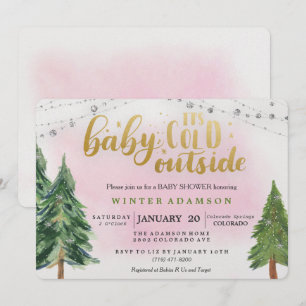 O Bebê É Frio Fora Do Convite Ao Chá de fraldas