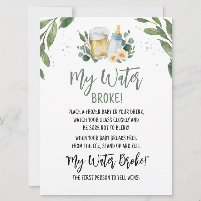 O Bebê Está A Criar Verdade O Meu Cartão De Jogo Q (Frente)