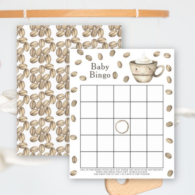O bebê está preparando café Jogo de bingo para chá (Criador carregado)