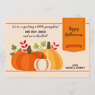 O Bebê Pumpkin Faz Três Anúncios De Gravidez.