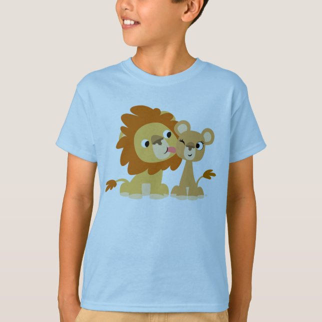 O Beijo: Camiseta Casal Lion Kids (Frente)