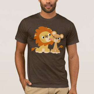 O beijo: T-shirt bonito do casal do leão dos