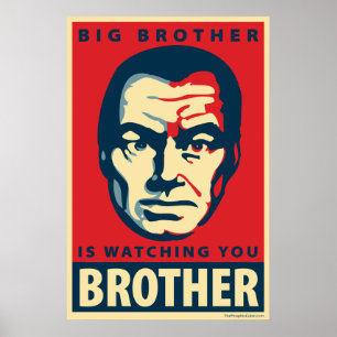 O big brother - está olhando-o: Poster de OHP