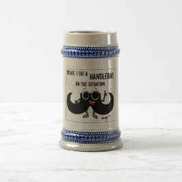 O bigode "OBTEVE um GUIADOR caneca de cerveja na