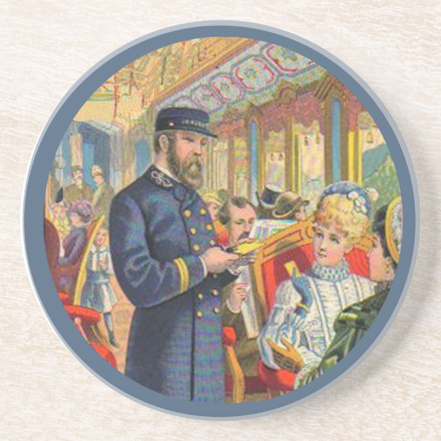 O bilhete treina por favor a porta copos (Frente)