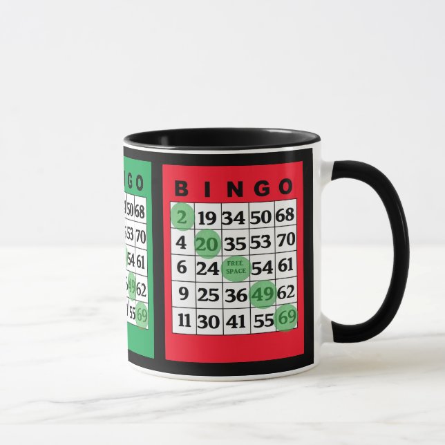 O BINGO carda a caneca (Direita)