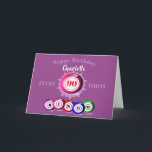 O Bingo De Número Sortudo Pensou No Cartão De Aniv<br><div class="desc">É o que acontece para qualquer um que seja um fanático por este cartão de cumprimentos de aniversário divertido com bolas coloridas de bingo soltando a palavra "BINGO". Mostrado aqui como um feliz aniversário aos 90 anos, mas sinta-se à vontade para mudar a idade da mensagem, o nome e o...</div>