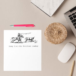 O Bloco de Notas Americano do Cowboy