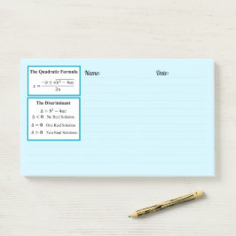 O Bloco de Notas do Discriminante & da Fórmula Qua