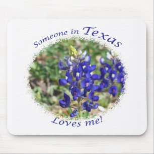 O Bluebonnet "alguém em Texas ama-me" Mousepad