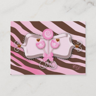 O bolo estala o rosa Brown da zebra do certificado
