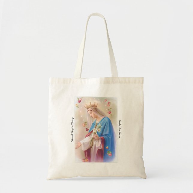 O bolsa abençoado das canvas da Virgem Maria (Frente)