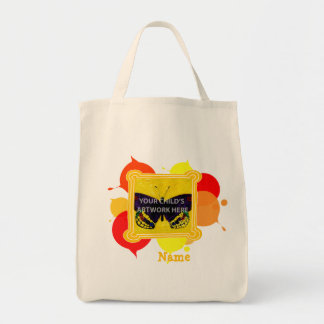 O bolsa amarelo & vermelho pintado $15,95