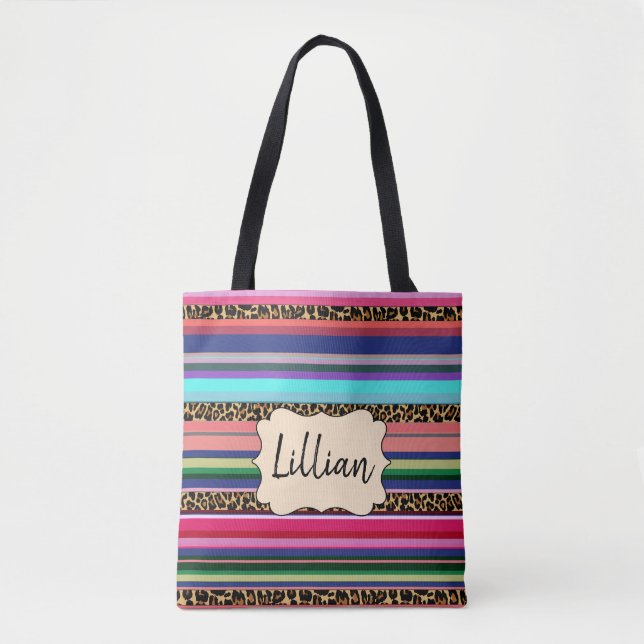 O bolsa colorido personalizado de Serape (Frente)
