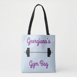 O bolsa com Barbell + Nome personalizado + Do