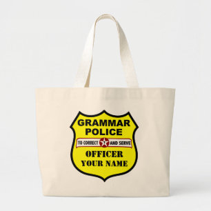 O bolsa customizável da polícia da gramática