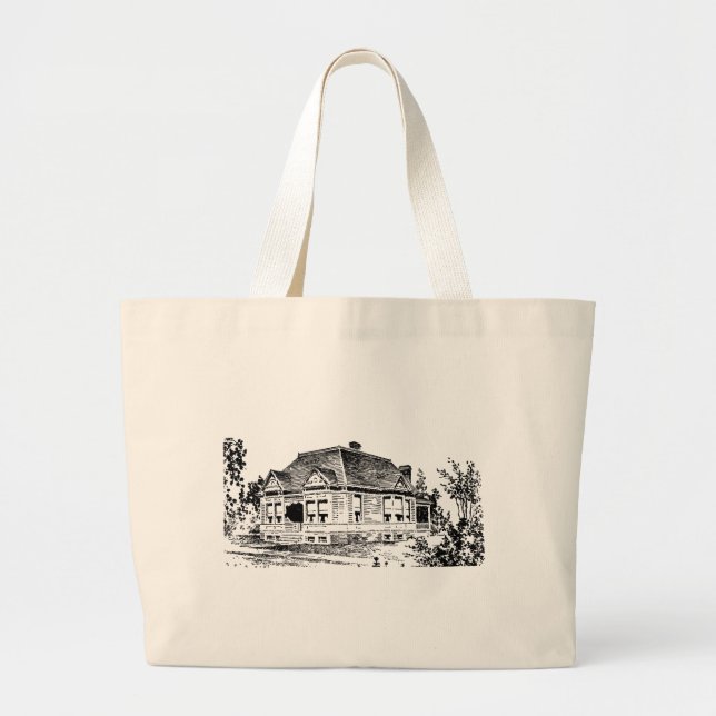 O bolsa da ilustração da casa do Victorian do (Frente)