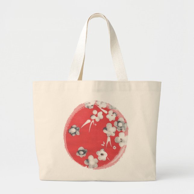 O bolsa de seda japonês do jumbo do design (Frente)