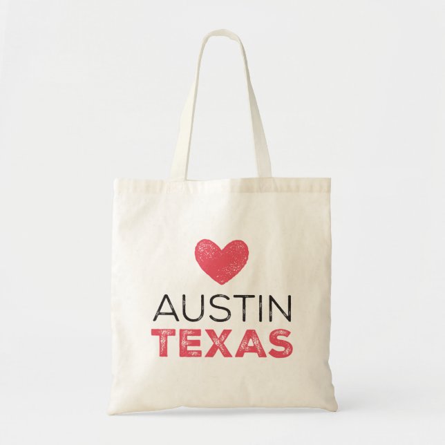 O bolsa do coração de Austin Texas (Frente)