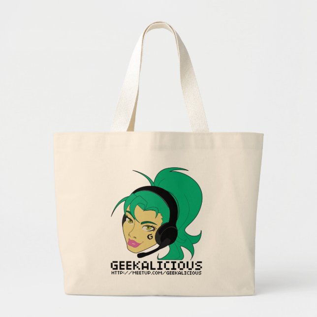 O bolsa do jumbo de Geekalicious v3 (Frente)